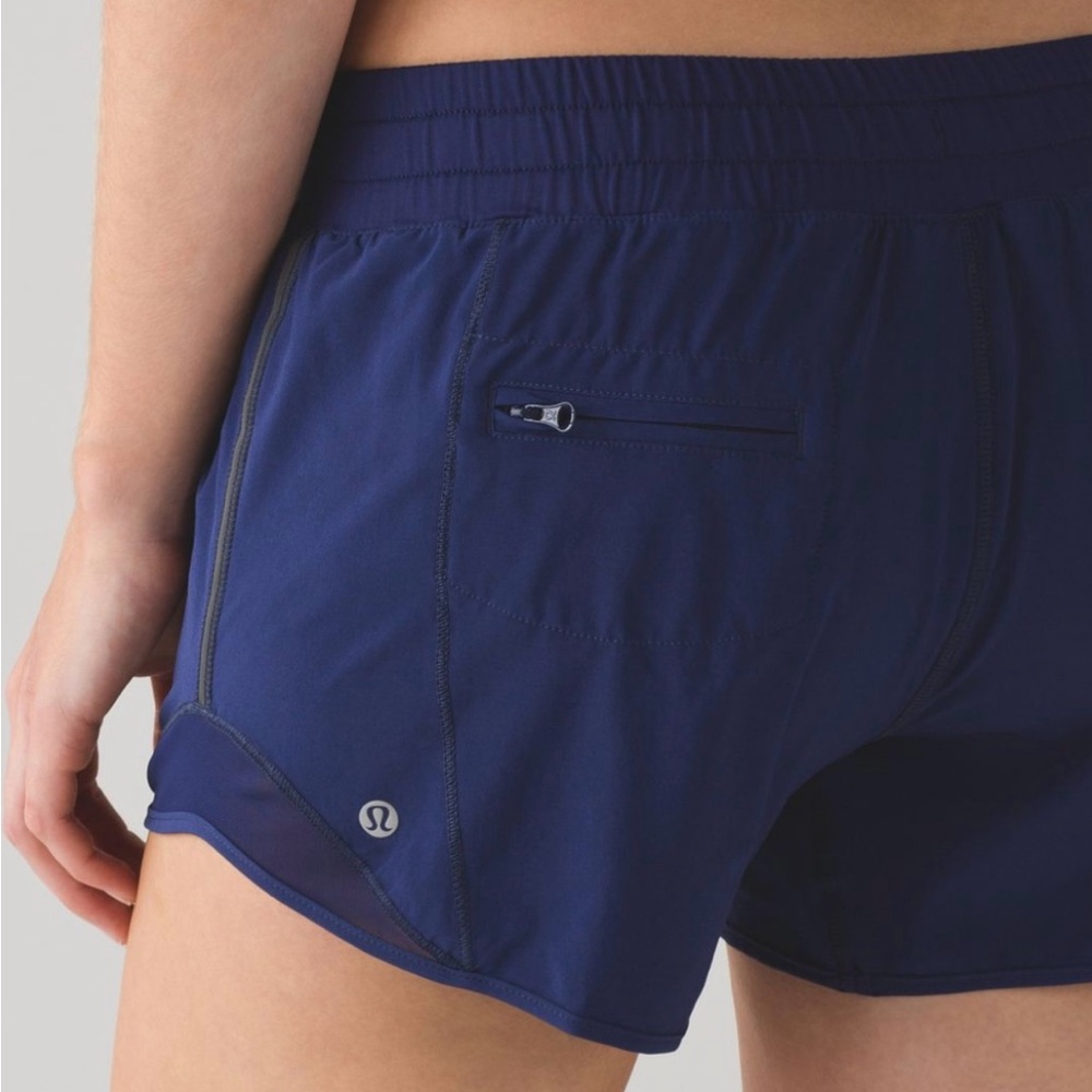 LULULEMON Hotty Hot Short 4" - Hero Blue - W7ACQT - Sz 8 - Picture 5 of 11